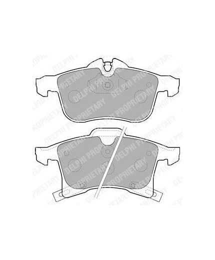 Delphi Колодки дисковые передние