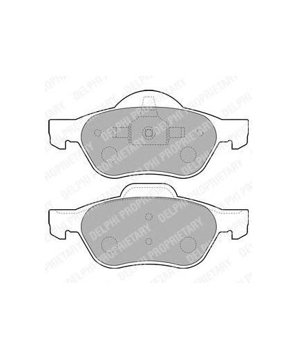 Delphi Колодки дисковые передние