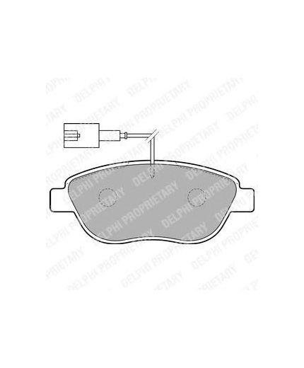 Delphi Колодки дисковые передние