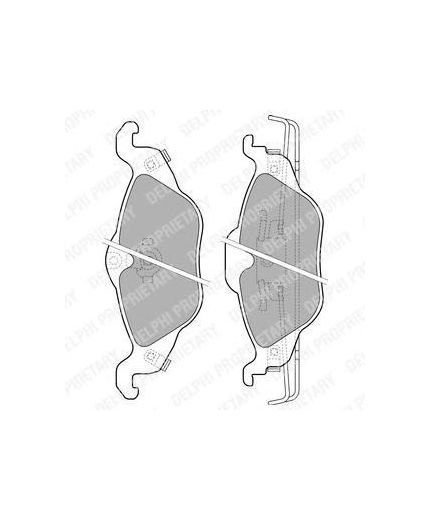 Delphi Колодки дисковые передние