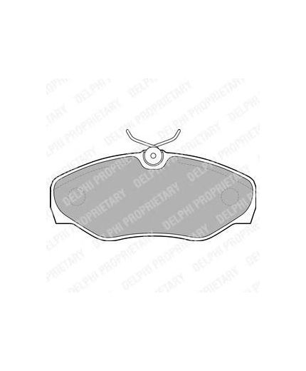 Delphi Колодки дисковые передние