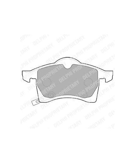 Delphi Колодки дисковые передние