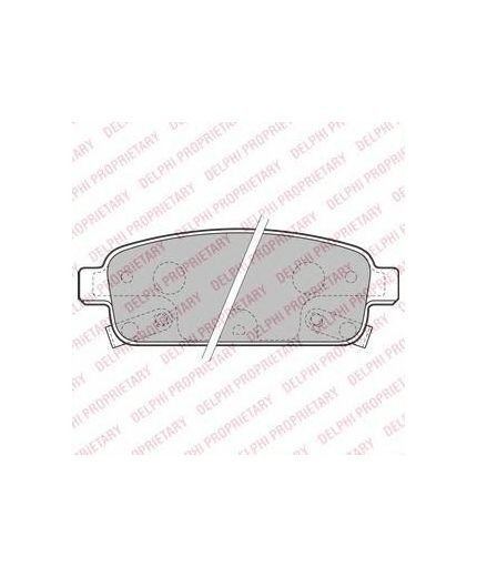 Delphi Колодки дисковые задние
