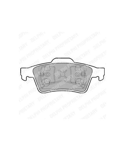 Delphi Колодки дисковые задние