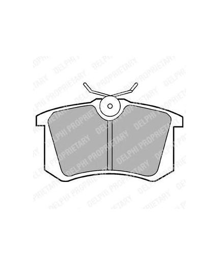 Delphi Колодки дисковые задние