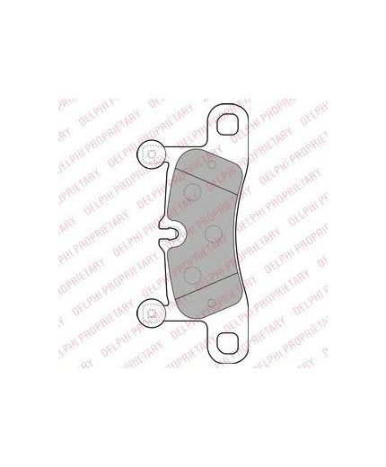 Delphi Колодки дисковые задние