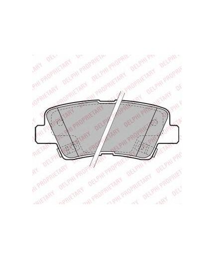 Delphi Колодки дисковые задние