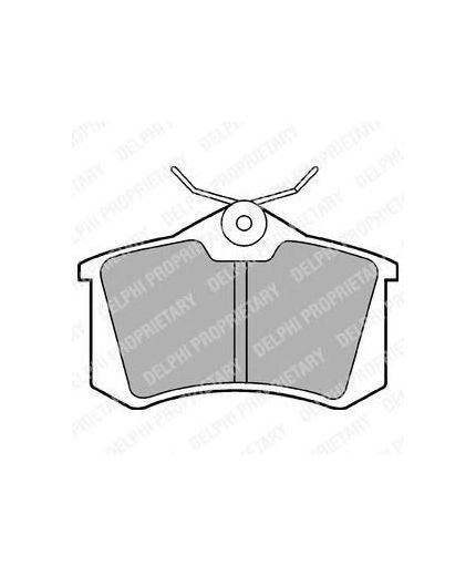 Delphi Колодки дисковые задние