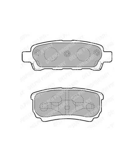 Delphi Колодки дисковые задние
