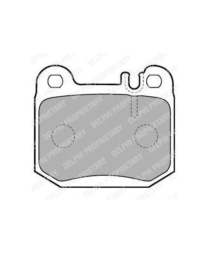 Delphi Колодки дисковые задние