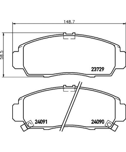NISSHINBO Колодки дисковые передние