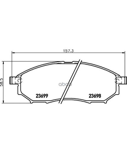 NISSHINBO Колодки дисковые передние