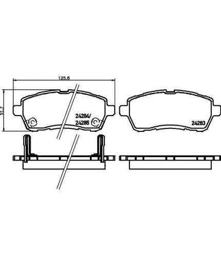 NISSHINBO Колодки дисковые передние