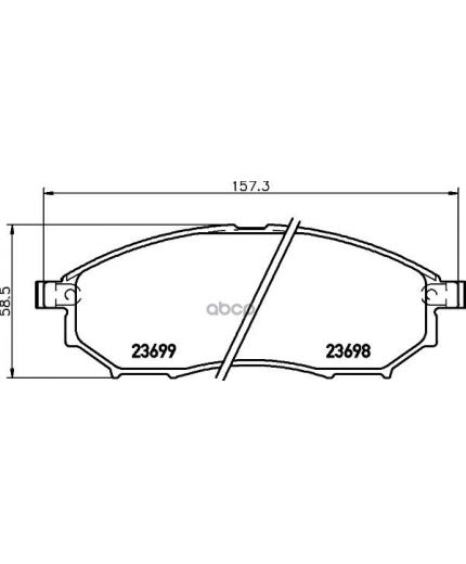 NISSHINBO Колодки дисковые передние