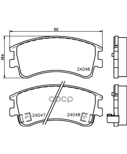 NISSHINBO Колодки дисковые передние