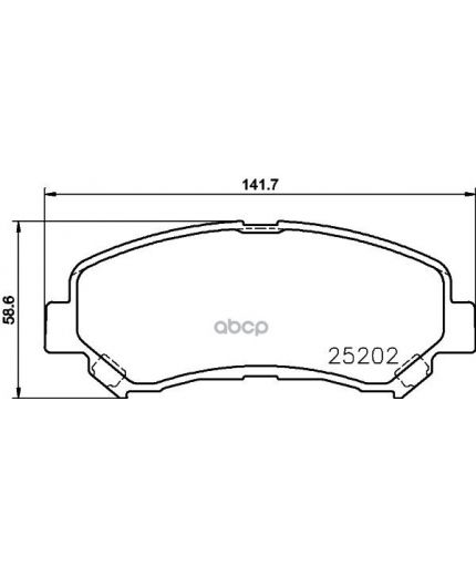 NISSHINBO Колодки дисковые передние