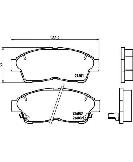 NISSHINBO Колодки дисковые передние