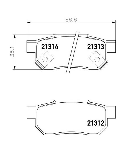 NISSHINBO Колодки дисковые задние