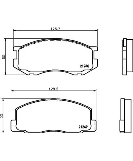 NISSHINBO Колодки дисковые передние