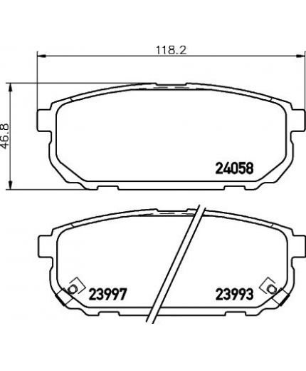 NISSHINBO Колодки дисковые задние