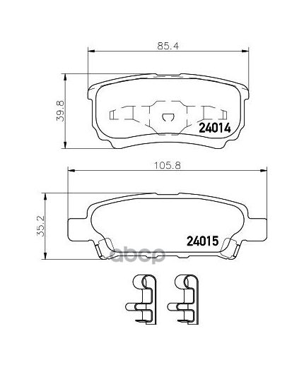 NISSHINBO Колодки дисковые задние