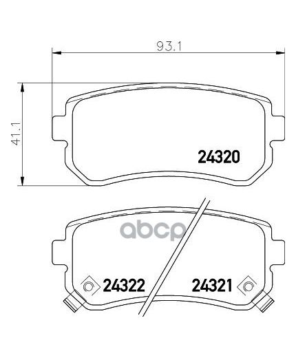 NISSHINBO Колодки дисковые задние