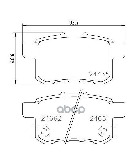 NISSHINBO Колодки дисковые задние