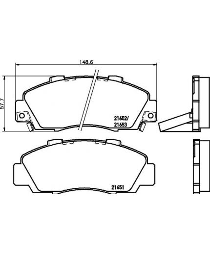 NISSHINBO Колодки дисковые передние