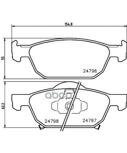 NISSHINBO Колодки дисковые передние