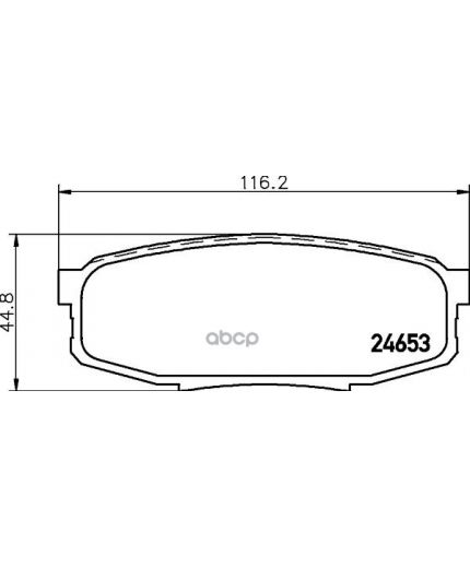 NISSHINBO Колодки дисковые задние
