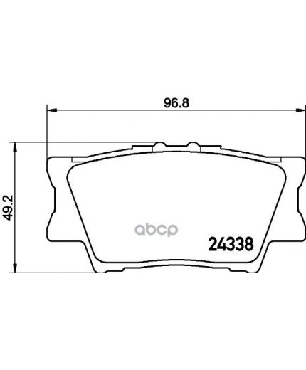 NISSHINBO Колодки дисковые задние