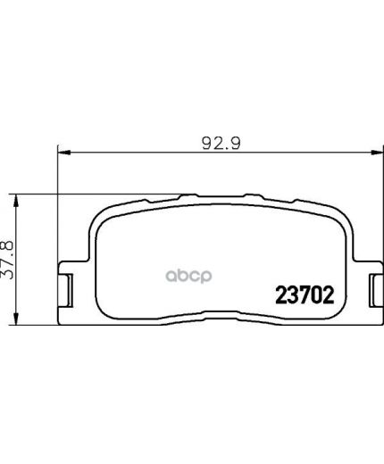 NISSHINBO Колодки дисковые задние