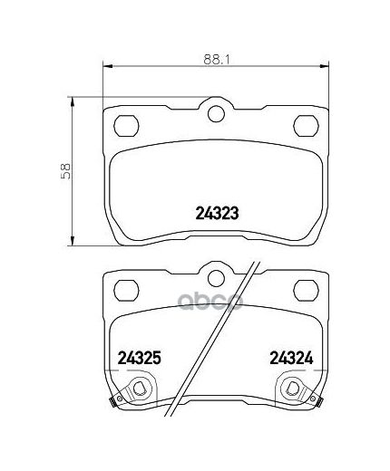 NISSHINBO Колодки дисковые задние