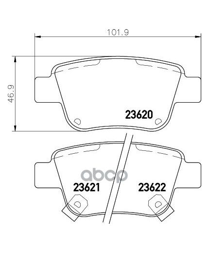 NISSHINBO Колодки дисковые задние