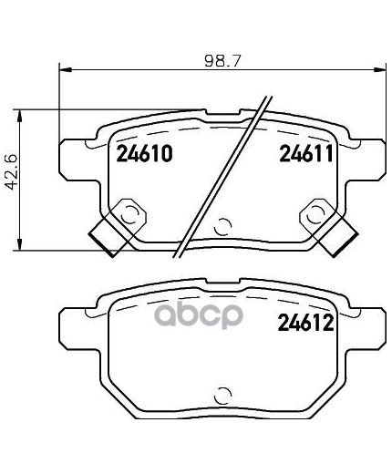 NISSHINBO Колодки дисковые задние