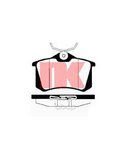 NK Колодки дисковые задние