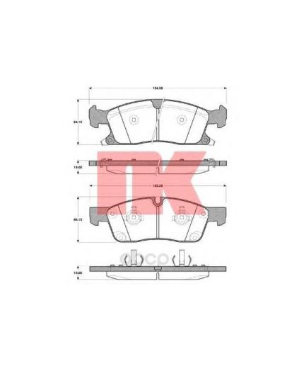 NK Колодки дисковые передние
