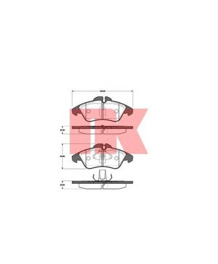 NK Колодки дисковые передние