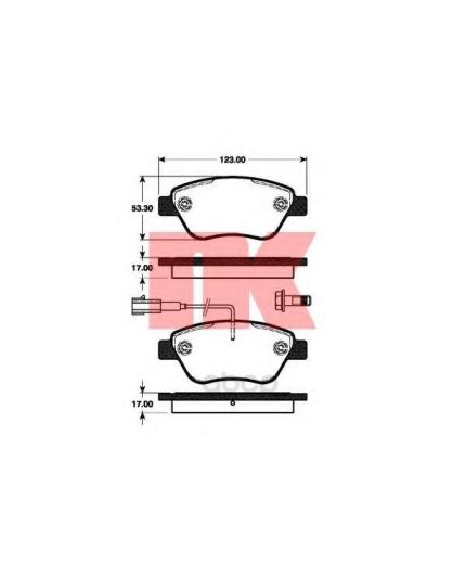 NK Колодки дисковые передние