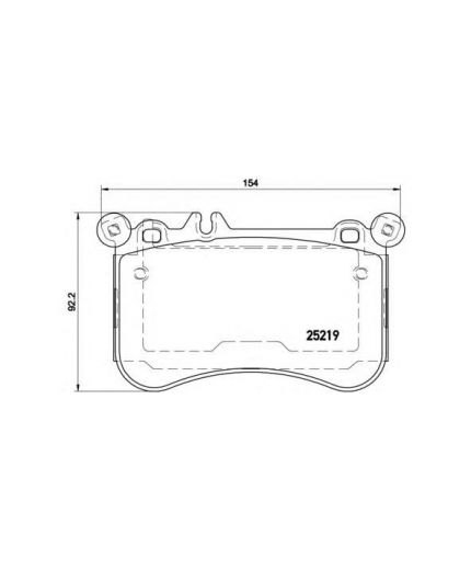 BREMBO Колодки дисковые передние