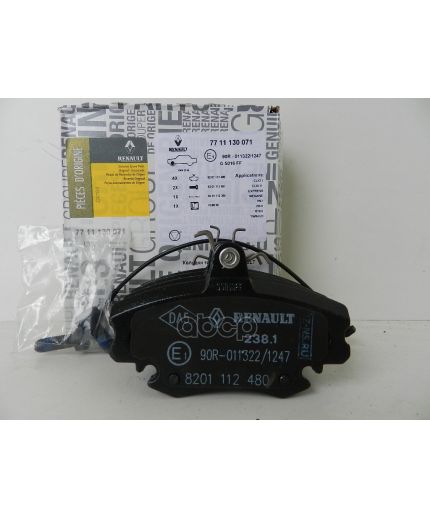 RENAULT Колодки дисковые передние