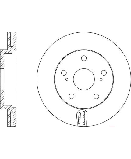 NiBK Тормозной диск передний