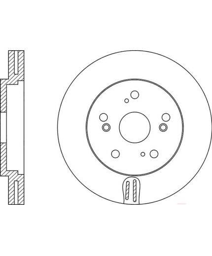 NiBK Тормозной диск передний