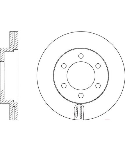 NiBK Тормозной диск передний