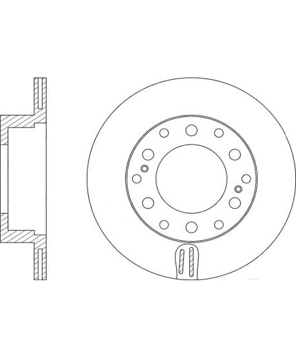NiBK Тормозной диск задний