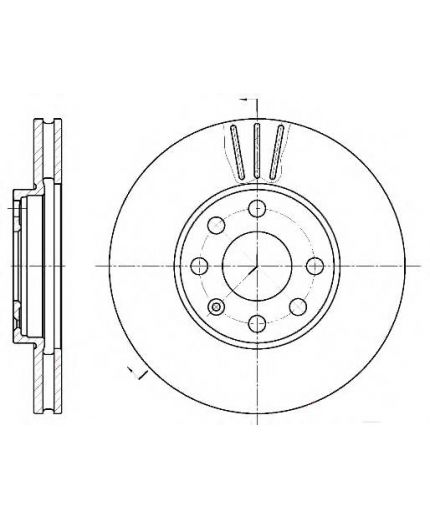 REMSA Тормозной диск передний