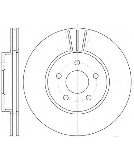 REMSA Тормозной диск передний