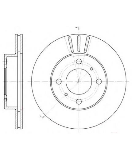 REMSA Тормозной диск передний