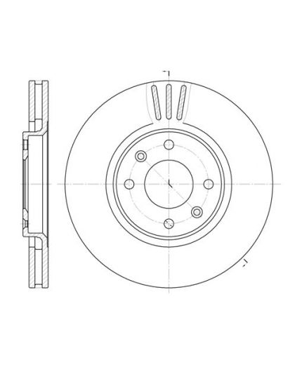 REMSA Тормозной диск передний