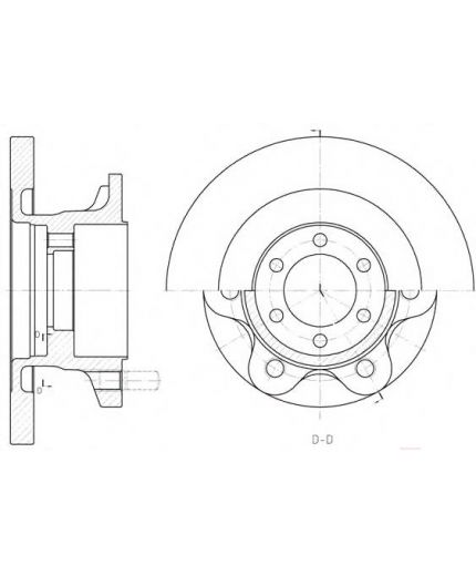 REMSA Тормозной диск передний